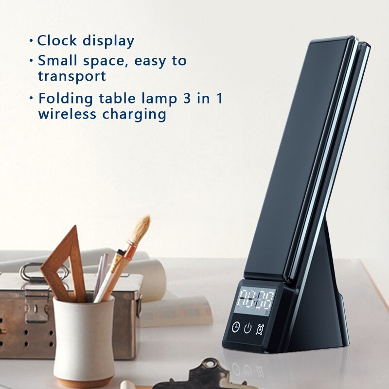 Newest Multi-Function Table Lamp Clock Convenient Three In One Fast Charger For Mobile Phone Watch Headset Wireless Charging - Free Shipping - Aurelia Clothing