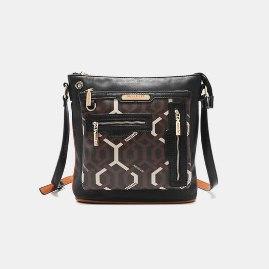 Nicole Lee USA Geometric Pattern Crossbody Bag - Aurelia Clothing