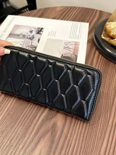 PU Leather Solid Color Wallet - Aurelia Clothing