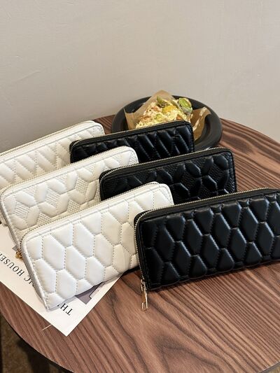 PU Leather Solid Color Wallet - Aurelia Clothing