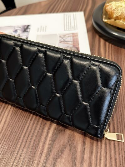 PU Leather Solid Color Wallet - Aurelia Clothing