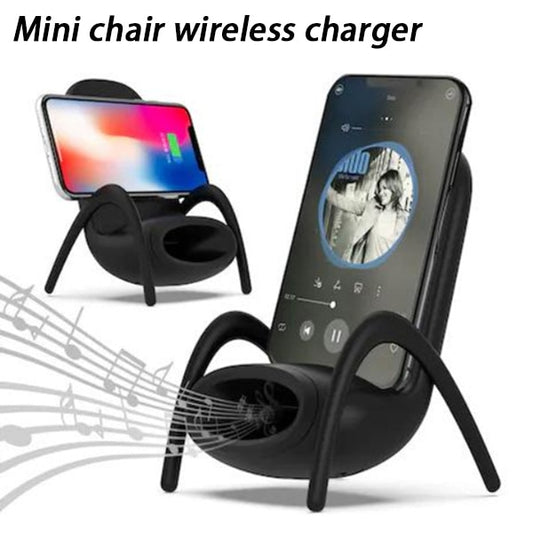 Portable Mini Chair Wireless Charger Supply For All Phones Multipurpose Phone Stand With Musical Speaker Function Charger - Free Shipping - Aurelia Clothing