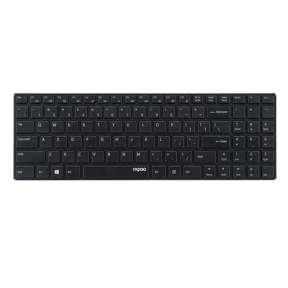 Rapoo 9300P Ultra Thin Metal Optical Wireless Keyboard and Mouse Combos for PC Laptop Gaming Home Keyboard - Free Shipping - Aurelia Clothing