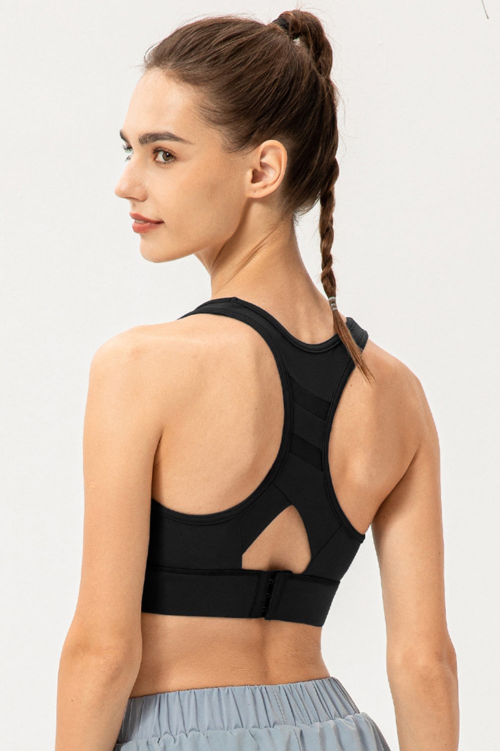 Scoop Neck Long Sports Bra - Aurelia Clothing