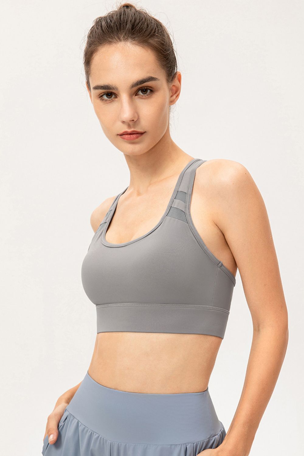 Scoop Neck Long Sports Bra - Aurelia Clothing