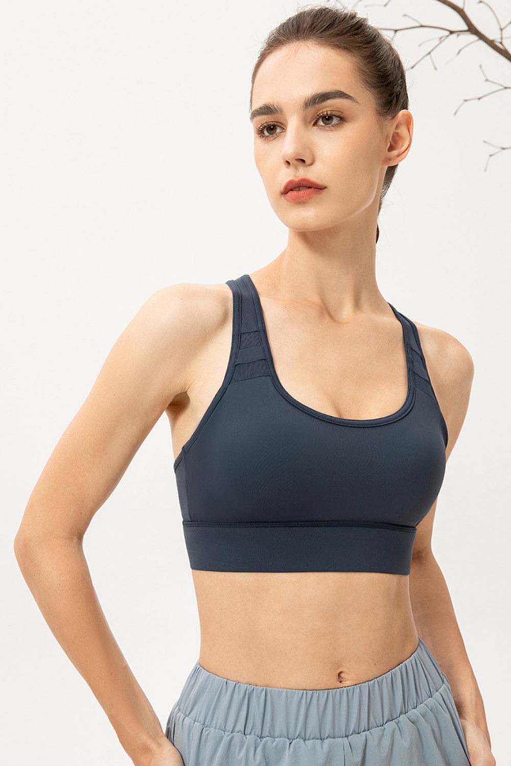 Scoop Neck Long Sports Bra - Aurelia Clothing