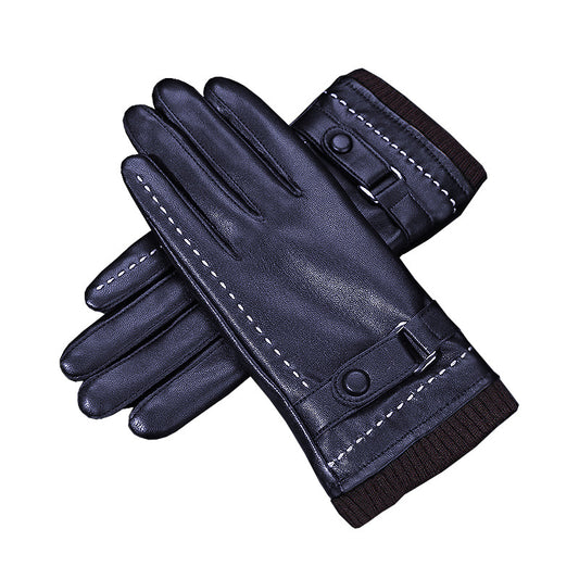 Sheepskin leather U touch screen gloves - Free Shipping - Aurelia Clothing