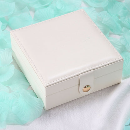 Single-Layer PU Simple Jewelry Storage Box Creative Portable Jewelry Box Earrings Ring Small Jewelry Box - Free Shipping - Aurelia Clothing