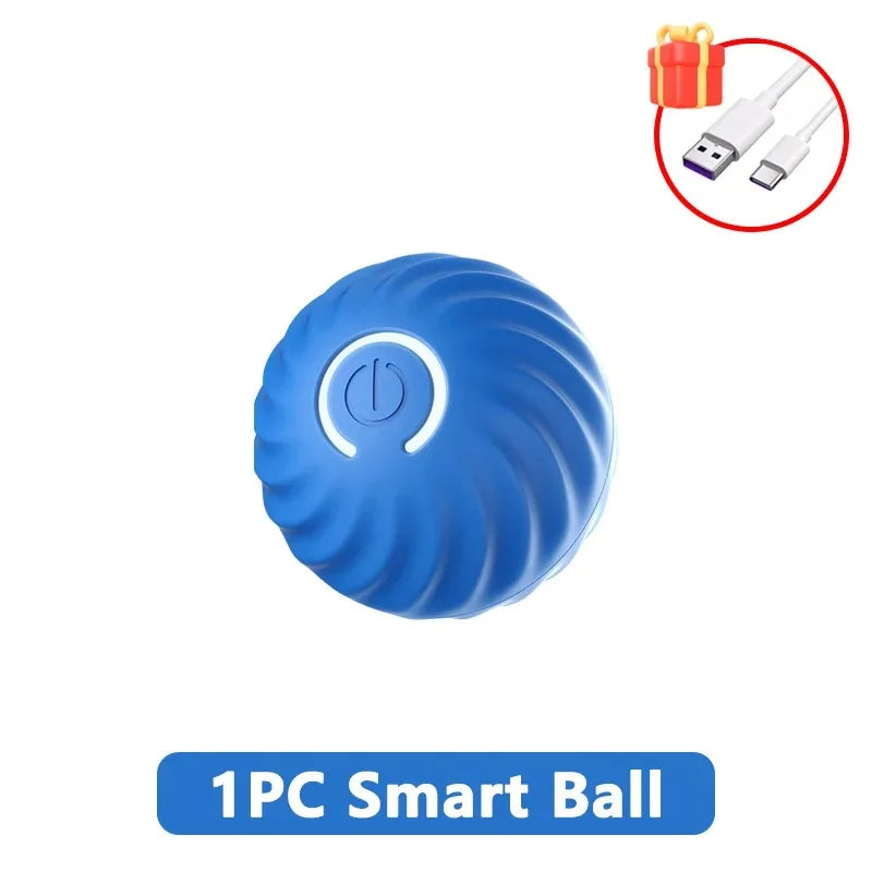 Smart Dog Toy Ball for Dogs Electronic Interactive Pet Products Training Plush Automatic Jump Roll Ball Rechargeable - Aurelia Clothing