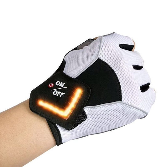 Turning Automatic Induction Turn Signal Gloves Warning Light Gloves - Free Shipping - Aurelia Clothing