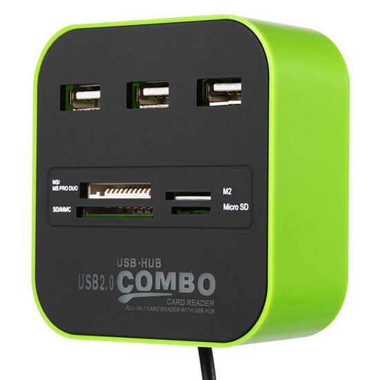 USB HUB Combo All In One USB 2.0 Micro SD High Speed Card Reader 3 Ports Adapter Connector For Tablet PC Computer Laptop - Free Shipping - Aurelia Clothing