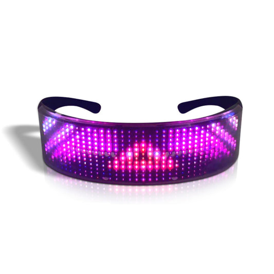 USB Rechargeable LED Luminous Eye Glasses Electronic Visor - Aurelia Clothing