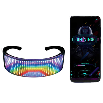 USB Rechargeable LED Luminous Eye Glasses Electronic Visor - Aurelia Clothing