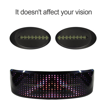 USB Rechargeable LED Luminous Eye Glasses Electronic Visor - Aurelia Clothing