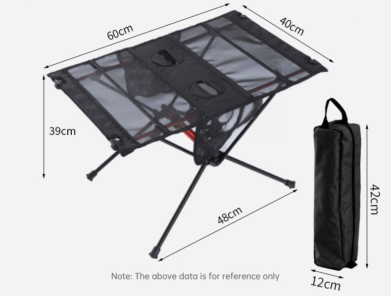 Ultra Light Folding Table Outdoor Camping Camping Car Portable Barbecue Picnic Cup Hole Mobile Phone Bag Small Table - Free Shipping - Aurelia Clothing