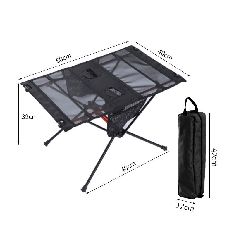 Ultra Light Folding Table Outdoor Camping Camping Car Portable Barbecue Picnic Cup Hole Mobile Phone Bag Small Table - Free Shipping - Aurelia Clothing