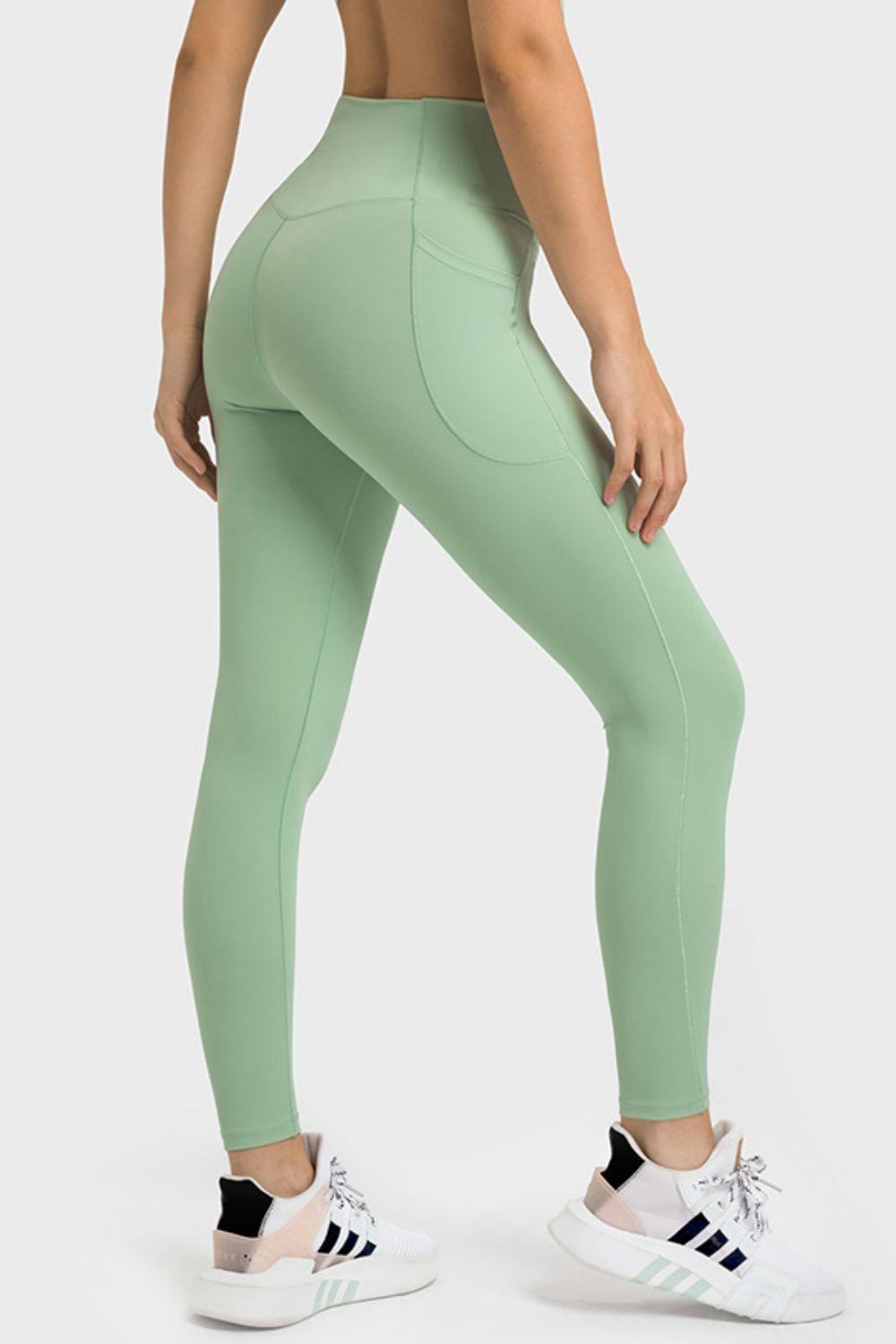 V-Waist Yoga Leggings with Pockets - Aurelia Clothing