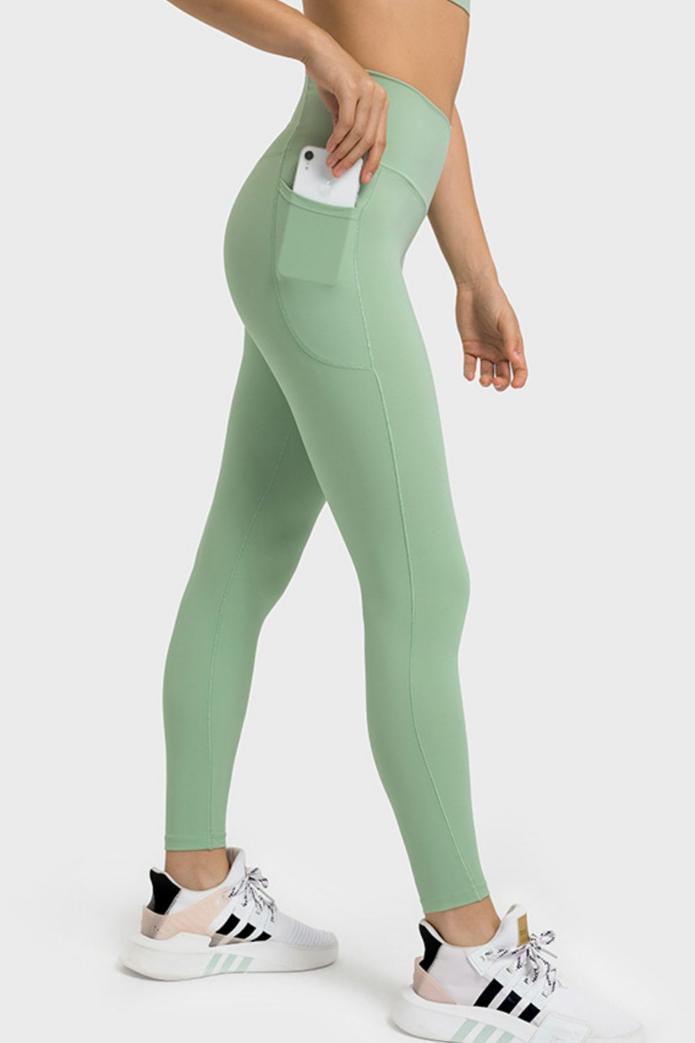 V-Waist Yoga Leggings with Pockets - Aurelia Clothing