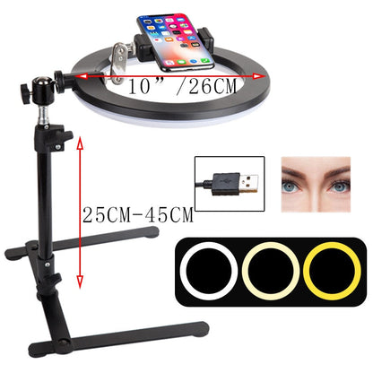 Video Youtube Fill Ring Light Lamp Live COOK 26CM Photography Lighting Phone Ringlight Tripod Stand Photo Led Selfie Bluetooth - Free Shipping - Aurelia Clothing