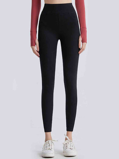 Wide Waistband Sports Leggings - Aurelia Clothing