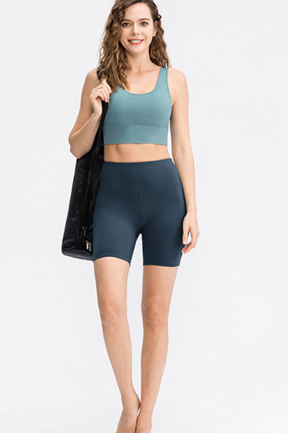 Wide Waistband Sports Shorts - Aurelia Clothing