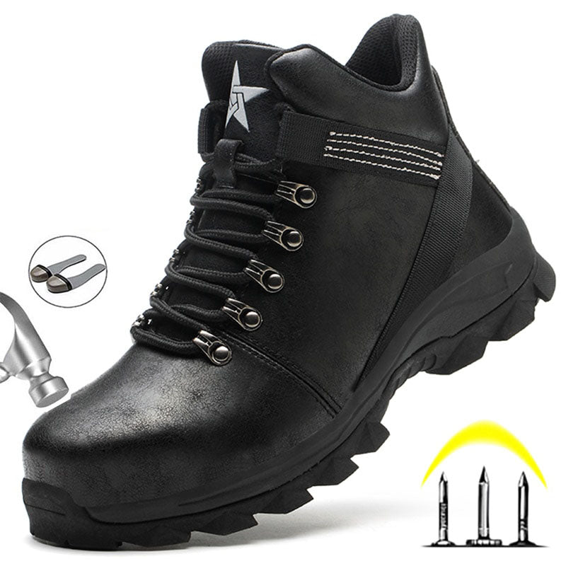 Winter Boots Men Safety Shoes Indestructible Work Shoes Puncture-Proof Work Sneakers Male Steel Toe Shoes Work Safety Boots - Free Shipping - Aurelia Clothing