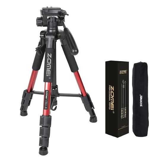 Q111 Professional Portable Travel Aluminum Camera Tripod&Pan Head for SLR DSLR Digital Camera Three color - Free Shipping - Aurelia Clothing