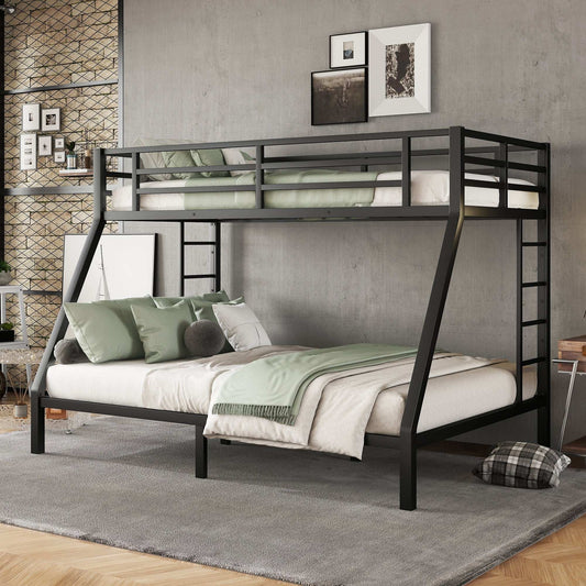 Metal Twin XL over Queen Bunk Bed for Teens and Adults,Space-Saving/Noise Reduced/No Box Spring Needed(Expect arrive date 2024/7/17) - Free Shipping - Aurelia Clothing