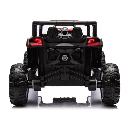 12V Ride On Car with Remote Control,UTV ride on for kid,3-Point Safety Harness, Music Player (USB Port/Volume Knob/Battery Indicator), LED Lights, High-Low Speed Switch - Off-Road Adventure f - Aurelia Clothing