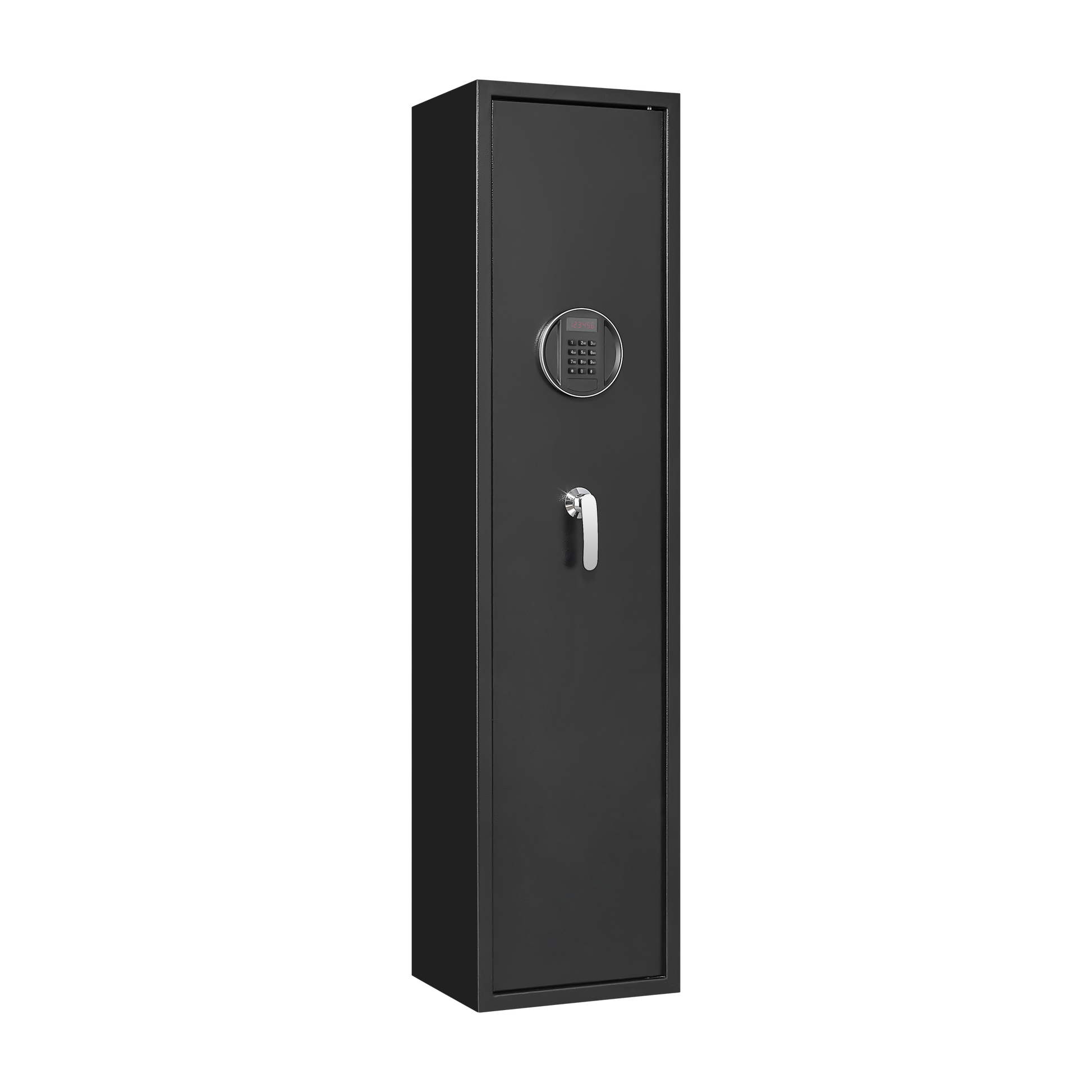 Password lock gun cabinet, can store five guns, three pistols, with internal storage box, with Magnetic introduction light - Free Shipping - Aurelia Clothing