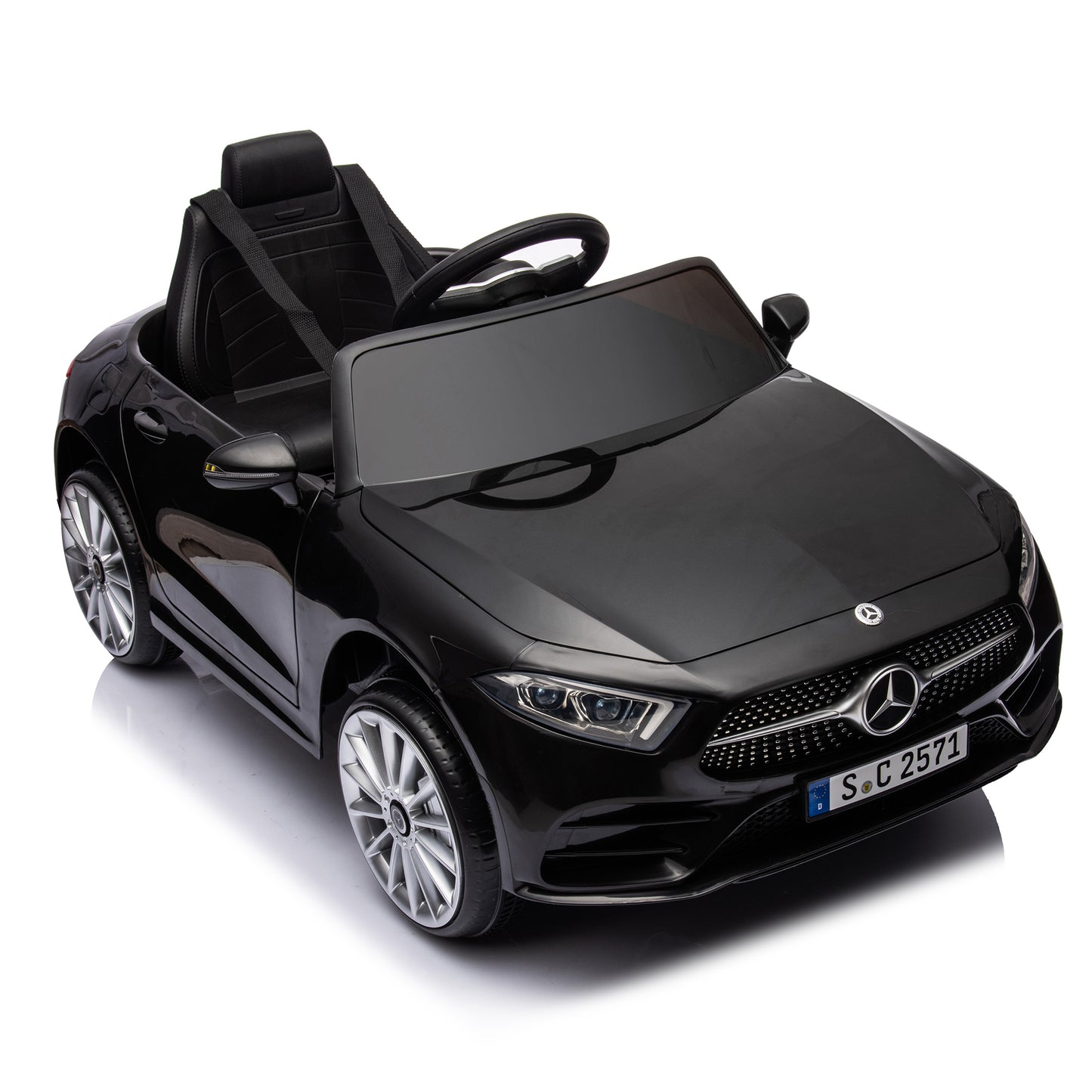 12V Kids Ride On Car w/ Parents Remote Control,Licensed Mercedes-Benz CLS 350 for Kids,Four Wheel Suspension,Power Display,Music,Volume Control,LED Lights,MP3,USB/SD for Kids 37-95 months. -  - Aurelia Clothing