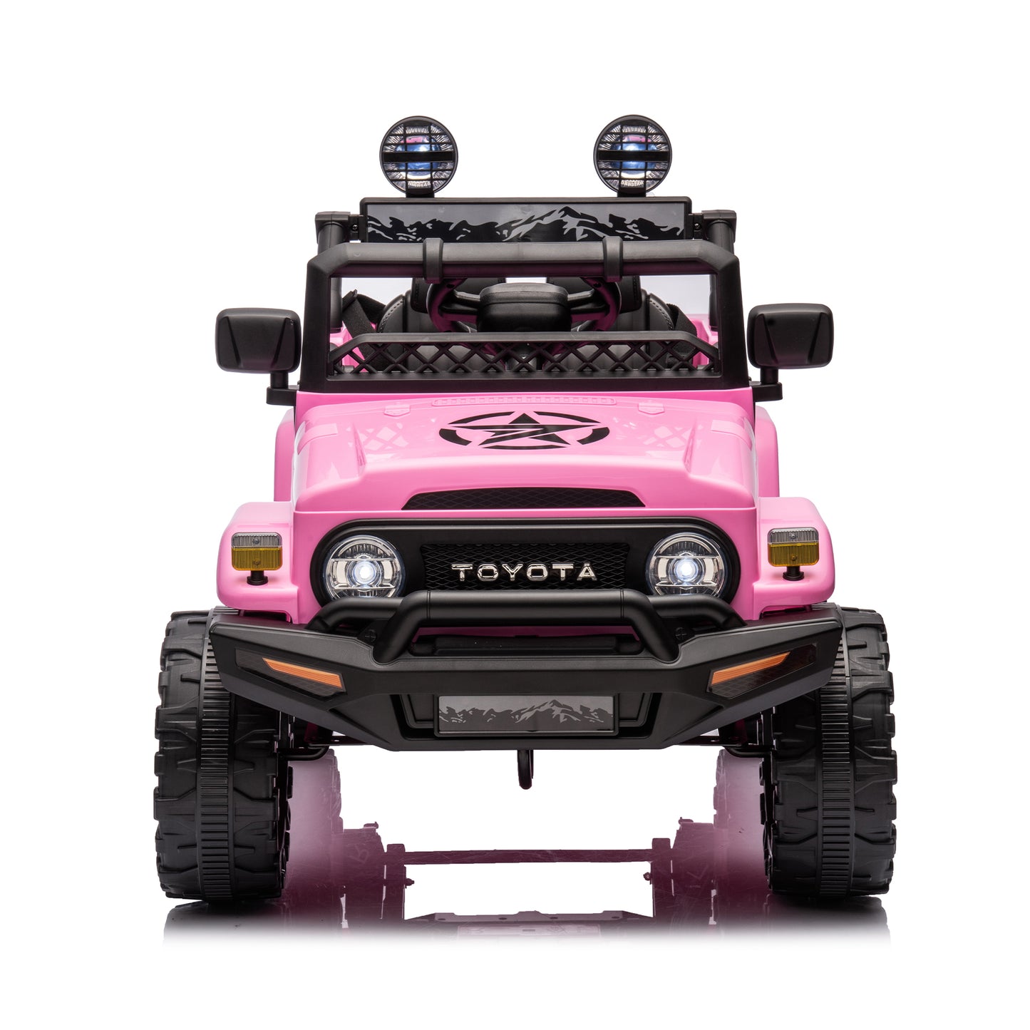 Licensed TOYOTA FJ Cruiser,12V Kids ride on car 2.4G W/Parents Remote Control,electric car for kids,Three speed adjustable,Power display, USB,MP3 ,Bluetooth,LED light,Three-point safety belt  - Aurelia Clothing