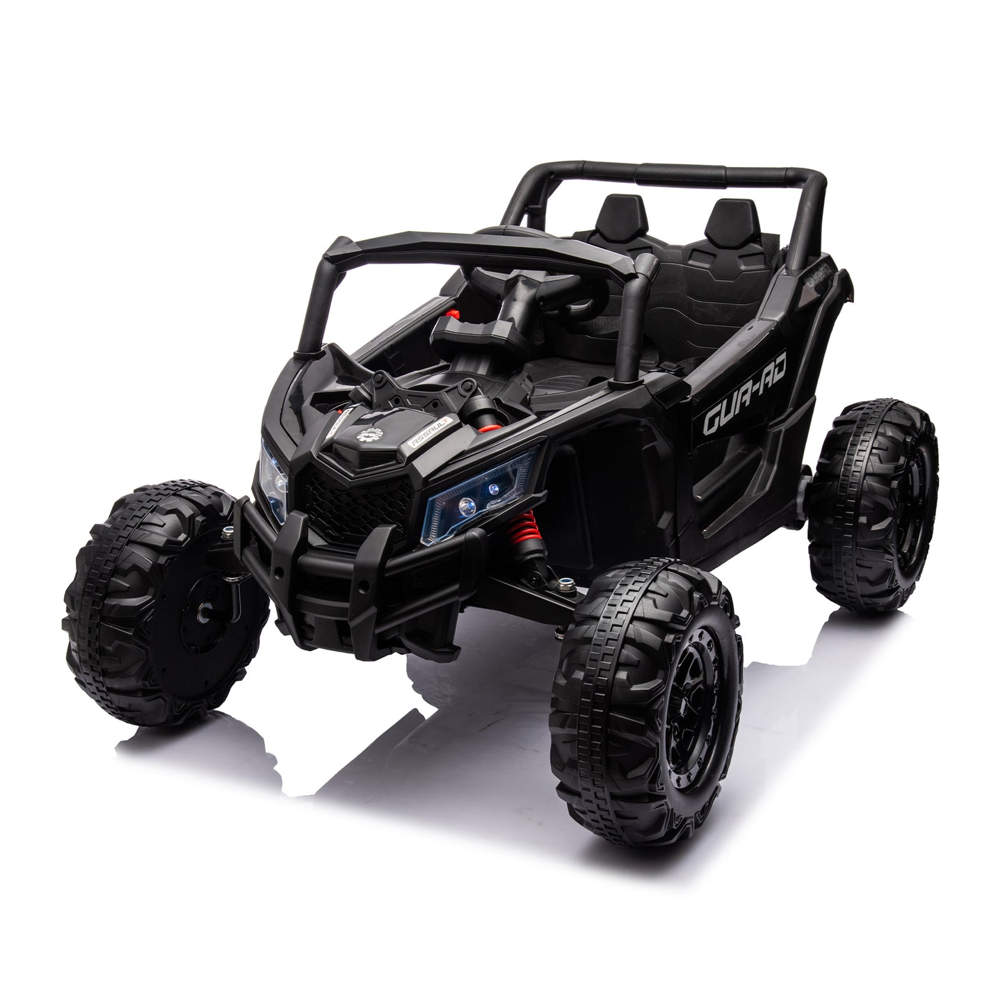 12V Ride On Car with Remote Control,UTV ride on for kid,3-Point Safety Harness, Music Player (USB Port/Volume Knob/Battery Indicator), LED Lights, High-Low Speed Switch - Off-Road Adventure f - Aurelia Clothing