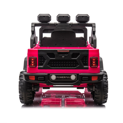 24V Ride On Large PickUp Truck car for Kids,ride On 4WD Toys with Remote Control,Parents Can Assist in Driving,Bluetooth music version,Pickup truck design with spacious storage in the rear. - - Aurelia Clothing