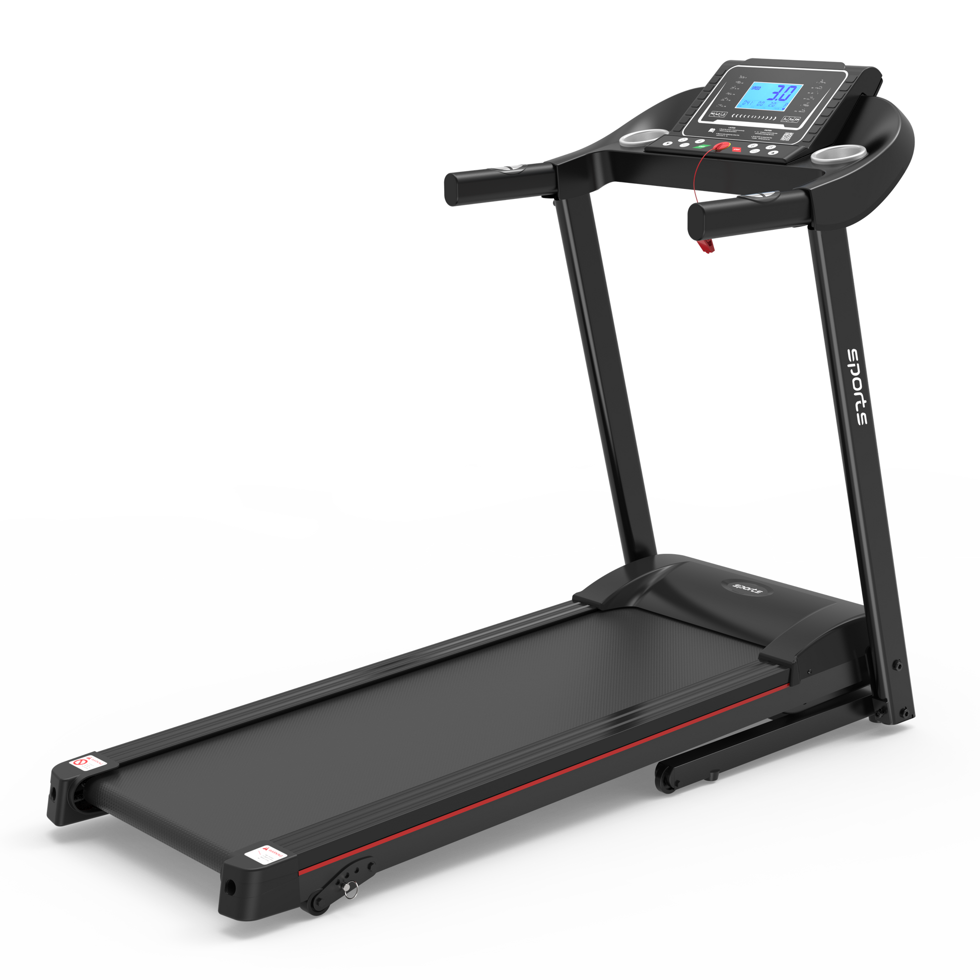 Fitshow App Home Foldable Treadmill with Incline, Folding Treadmill for Home Workout, Electric Walking Running Treadmill Machine 5" LCD Screen 250 LB Capacity Bluetooth Music - Free Shipping - Aurelia Clothing