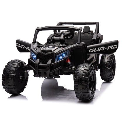 12V Ride On Car with Remote Control,UTV ride on for kid,3-Point Safety Harness, Music Player (USB Port/Volume Knob/Battery Indicator), LED Lights, High-Low Speed Switch - Off-Road Adventure f - Aurelia Clothing