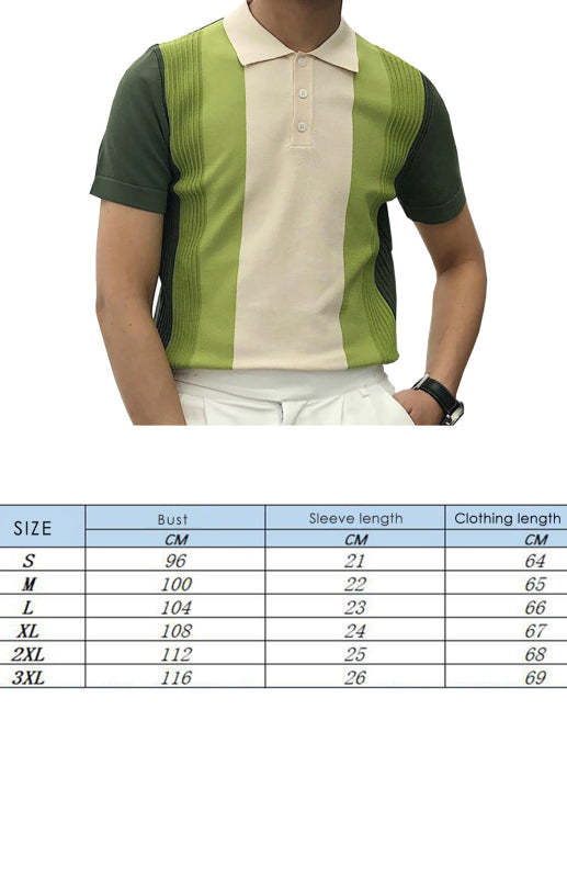 Men'S Lapel Short Sleeve Slim Polo Shirt T-Shirt - Free Shipping - Aurelia Clothing