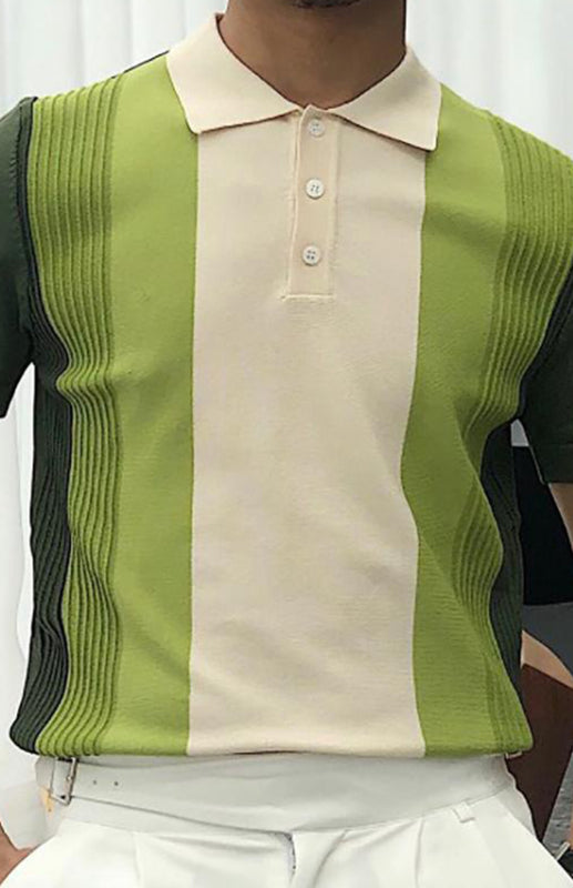 Men'S Lapel Short Sleeve Slim Polo Shirt T-Shirt - Free Shipping - Aurelia Clothing
