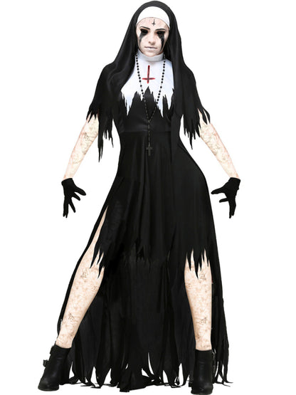 Ladies halloween nun costume cosplay - Free Shipping - Aurelia Clothing