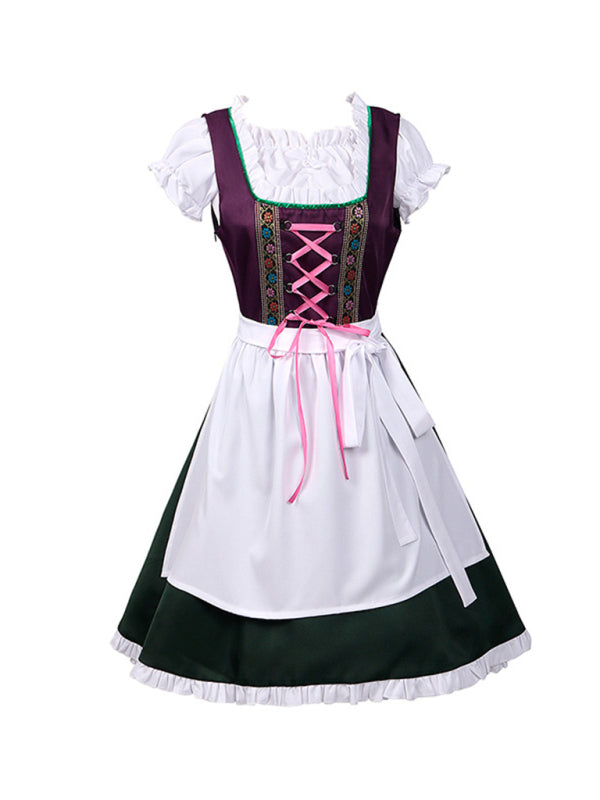 Halloween carnival costume German Oktoberfest costume Bavarian women's costume - Free Shipping - Aurelia Clothing